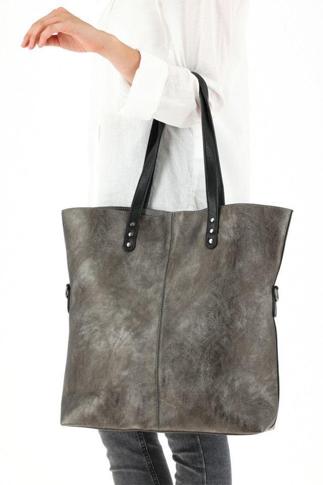 Cartera Tote Plateado Humana-3