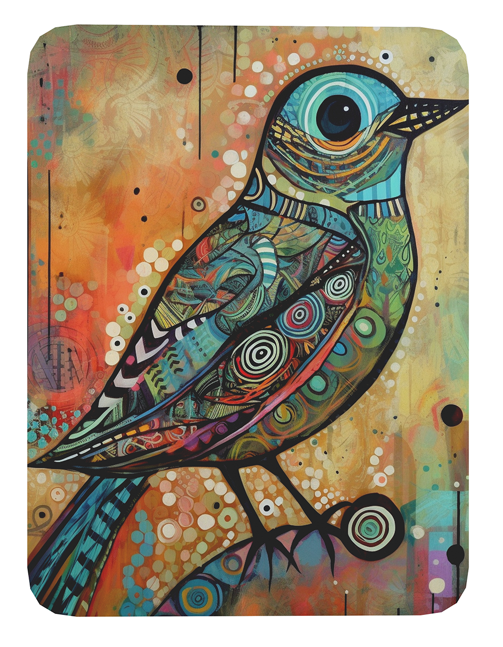 Mouse Pad Aves Arte de animales - 17cm X 21cm D60-0