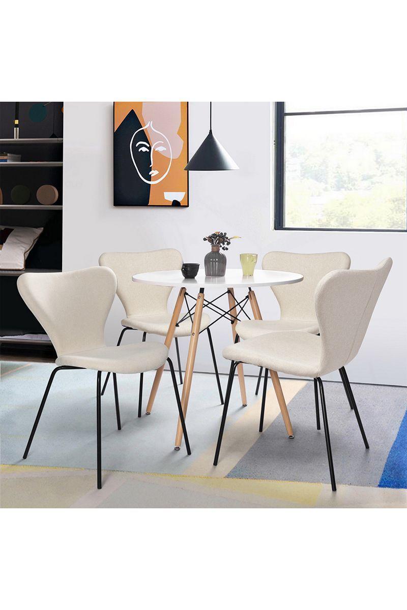 Pack 4 Sillas Comedor Sicodelia Beige-5