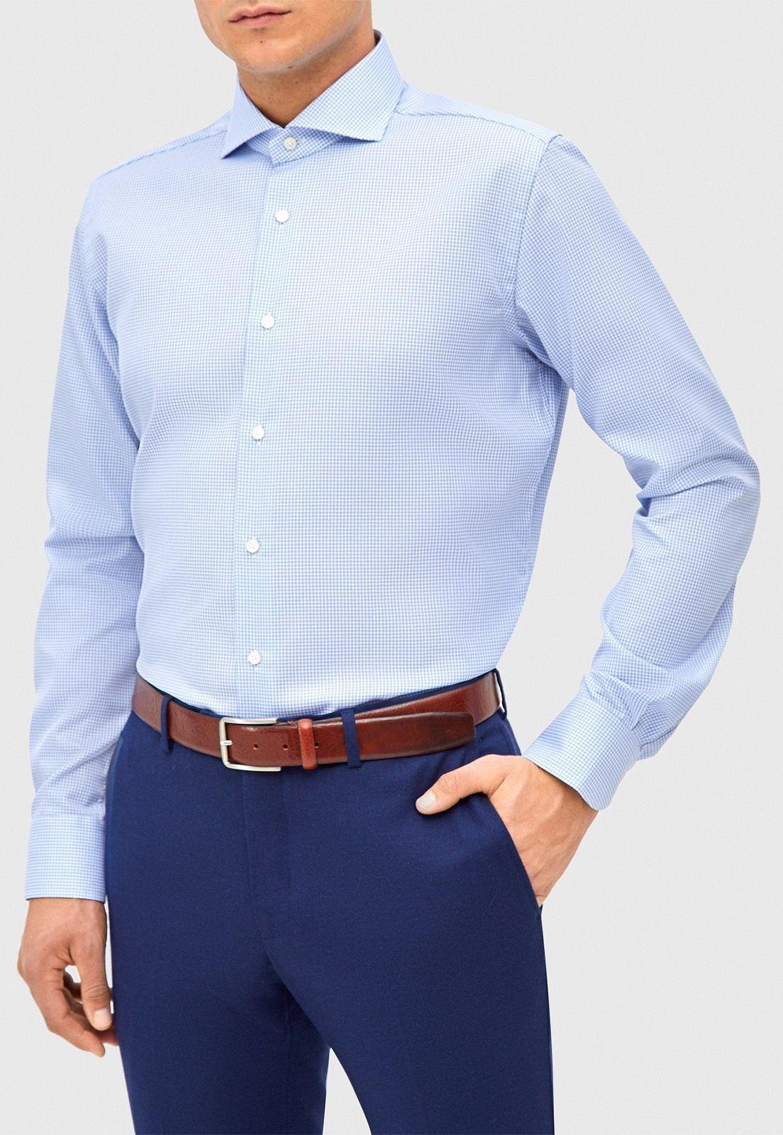 Camisa Vercelli celeste Formal.-0