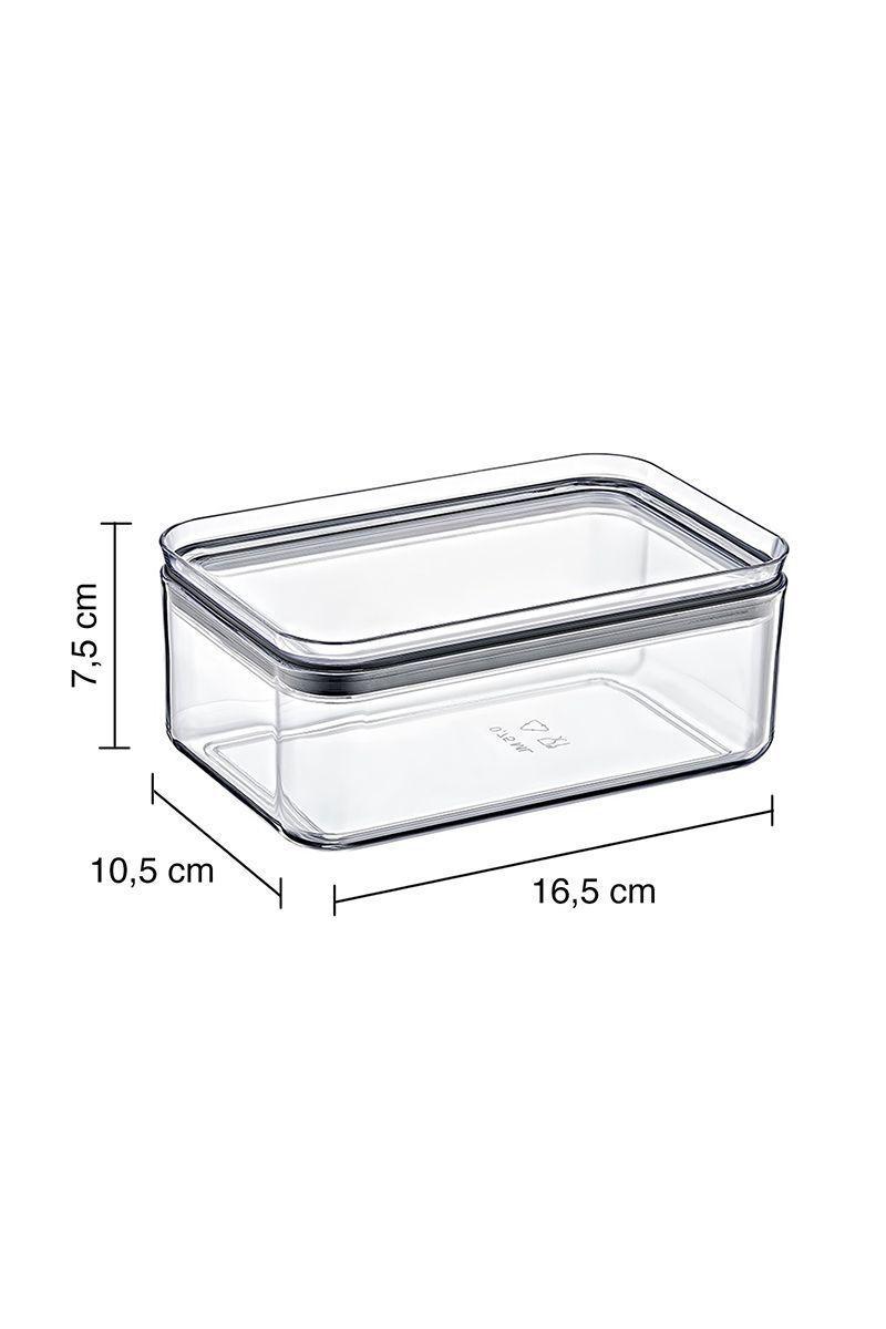 Contenedor Hermético 0,75Lt Crystal Rectangle-2