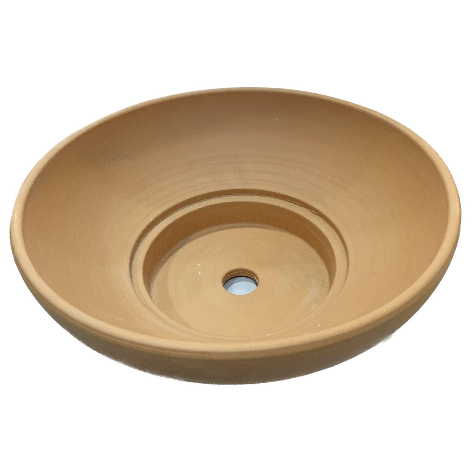 Centro de Mesa Rustico, terracota, 32cm x 12cm  y su Plato-2