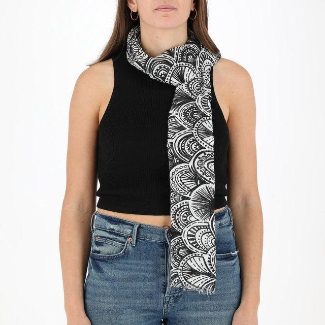 Pañuelo Estampado Negro Draw iD-1