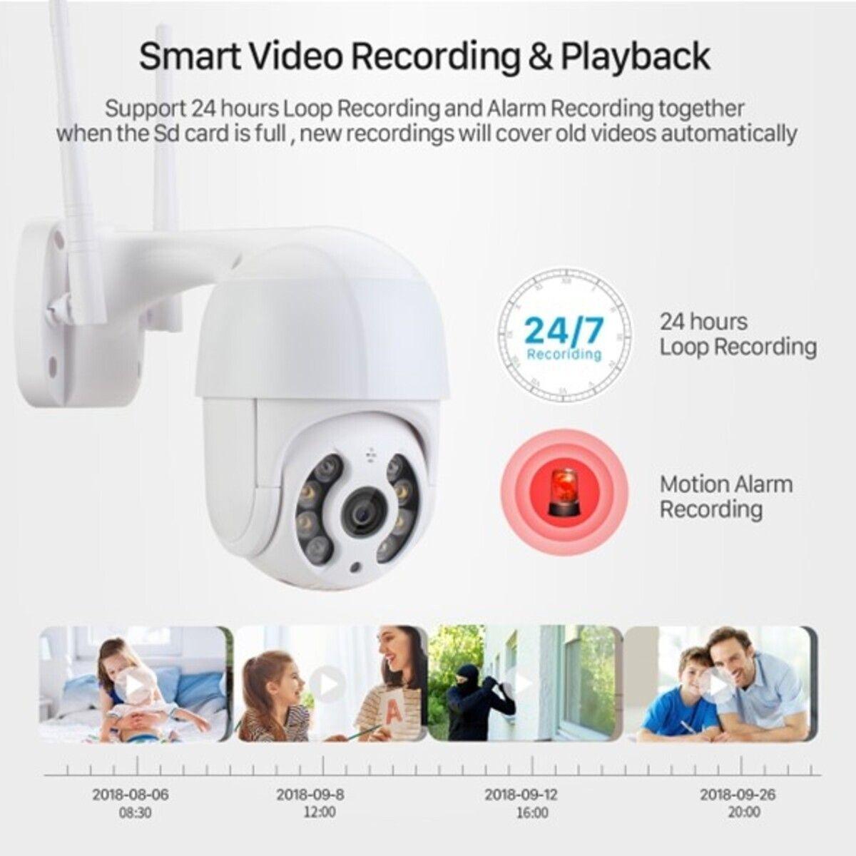 Cámara De Seguridad 2MP Audio Wifi Visión Nocturna-4
