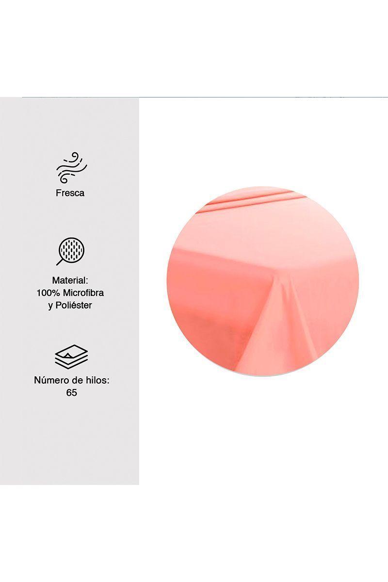 Juego Sábanas Microfibra Basic 1,5 Plazas Rosado-2