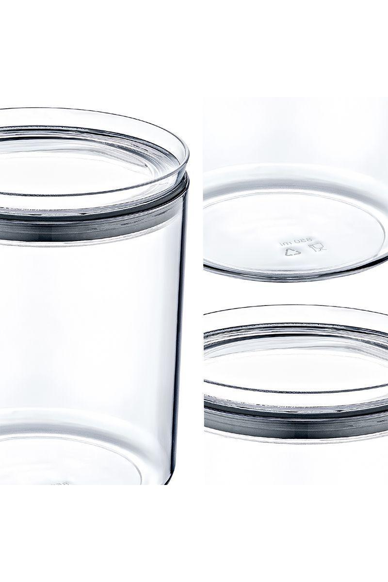 Contenedor Hermético 0,85 Lt Crystal Round-4