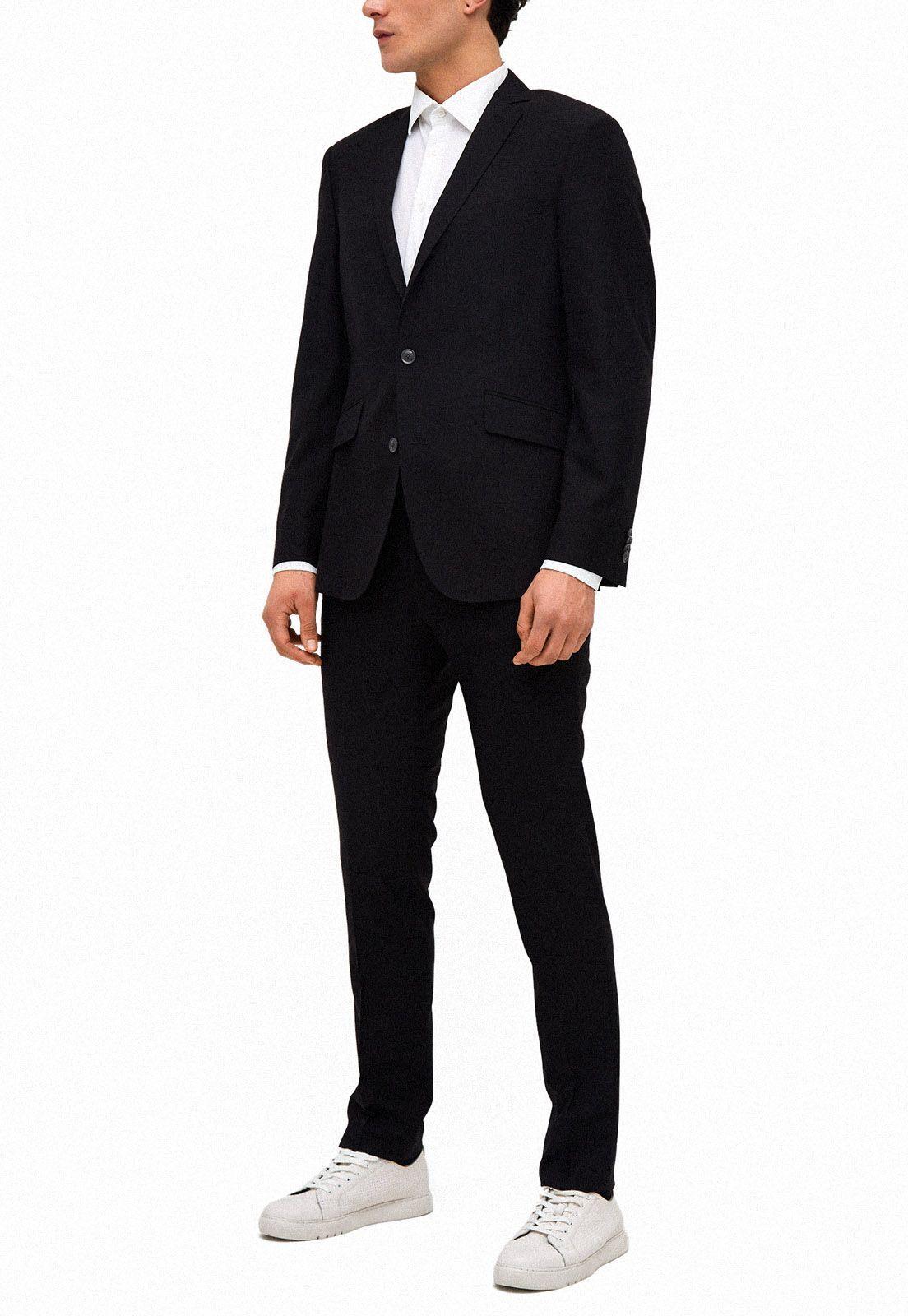 Chaqueta Suit Sep Espiga Negro-2