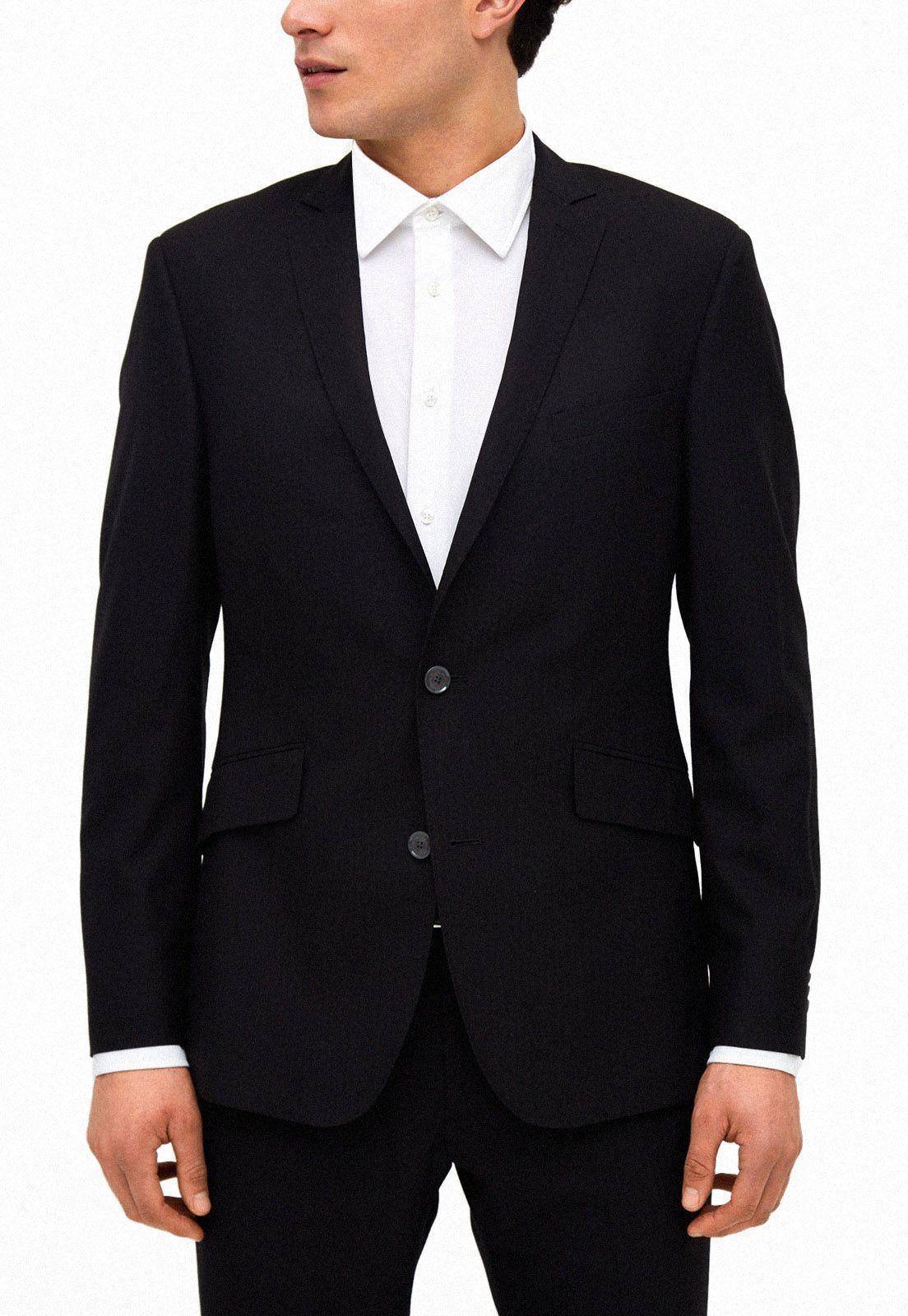 Chaqueta Suit Sep Espiga Negro-0