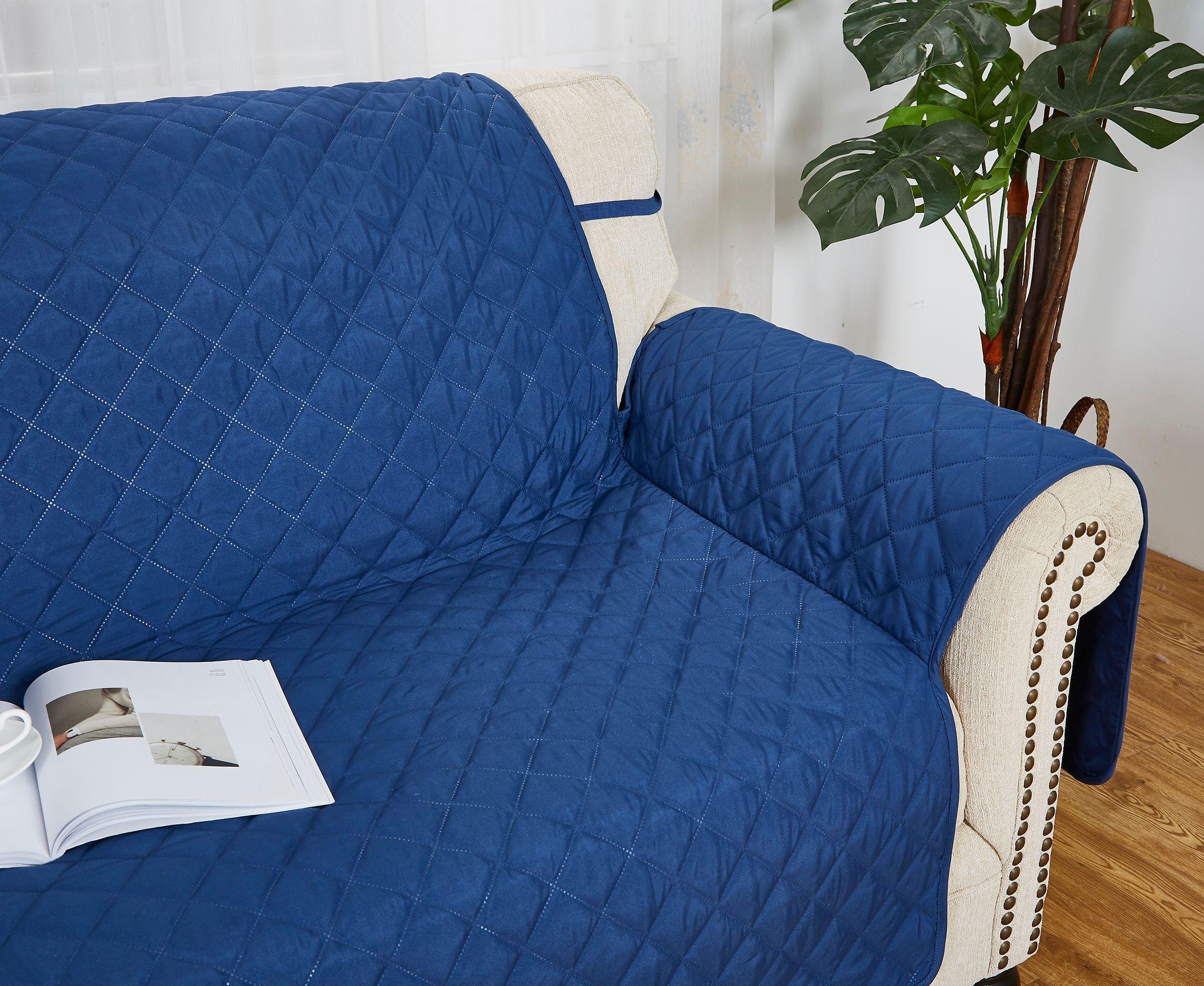 Funda para sofá 1 cuerpo azul 78 x 85 cm-2