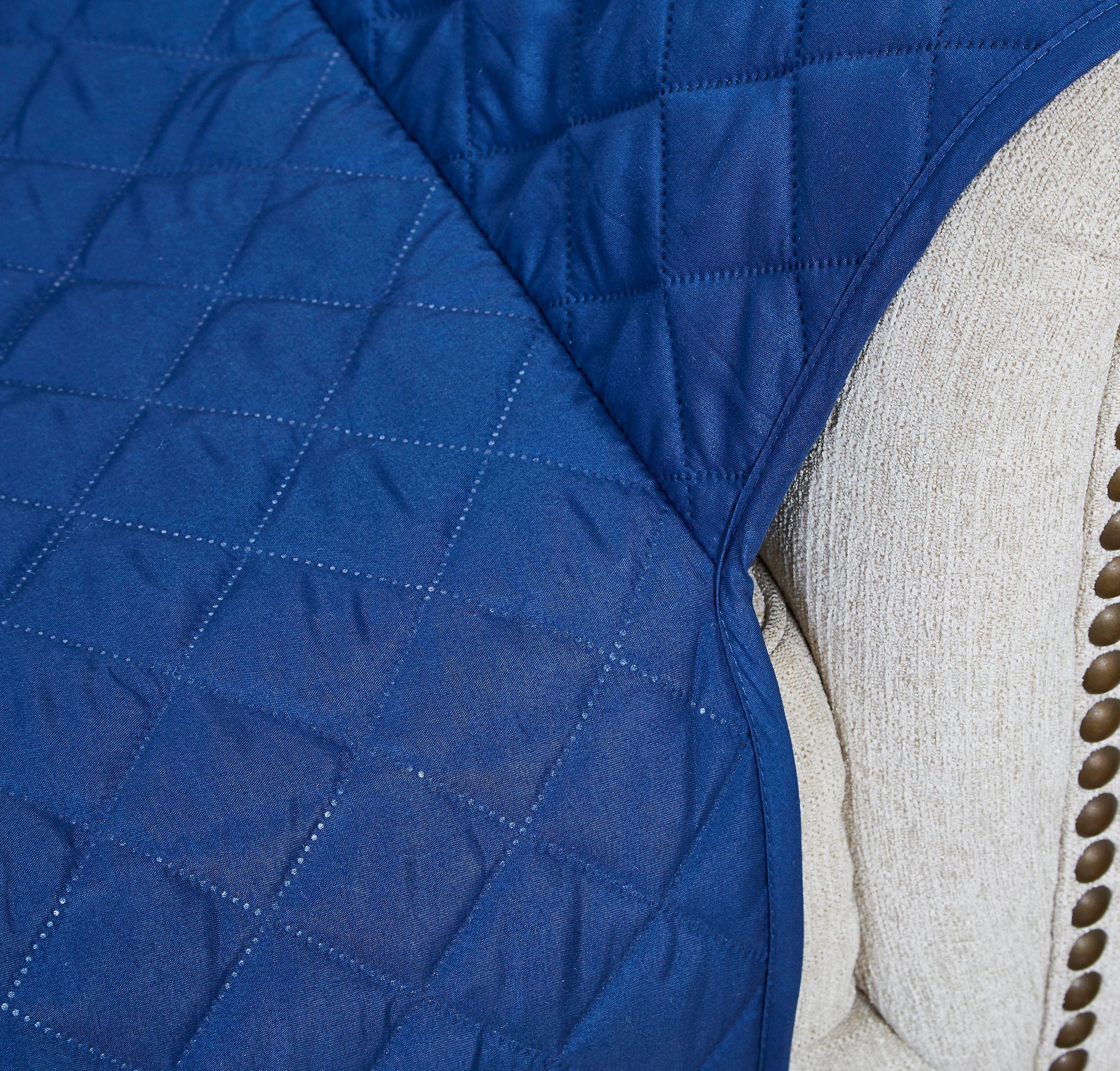 Funda para sofá 1 cuerpo azul 78 x 85 cm-5