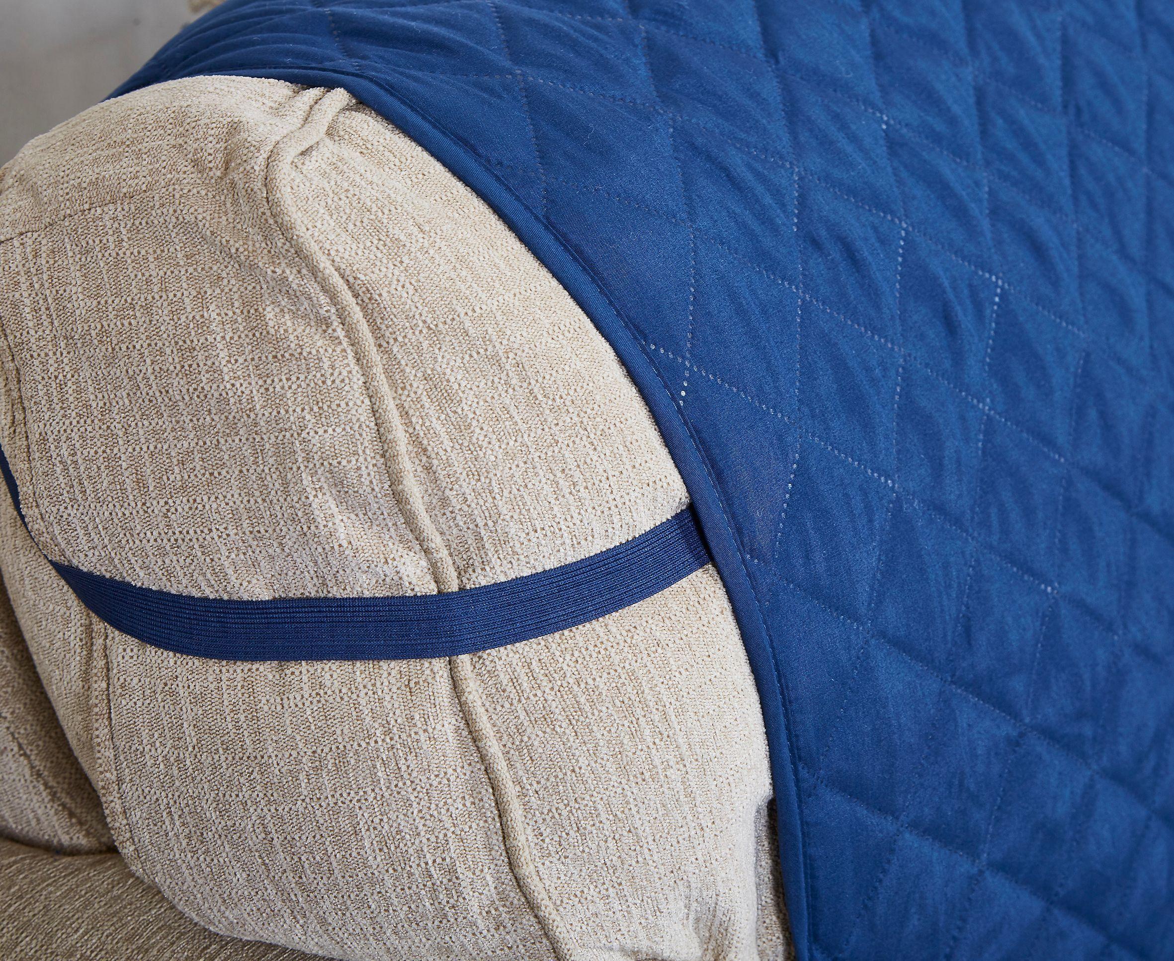 Funda para sofá 1 cuerpo azul 78 x 85 cm-3