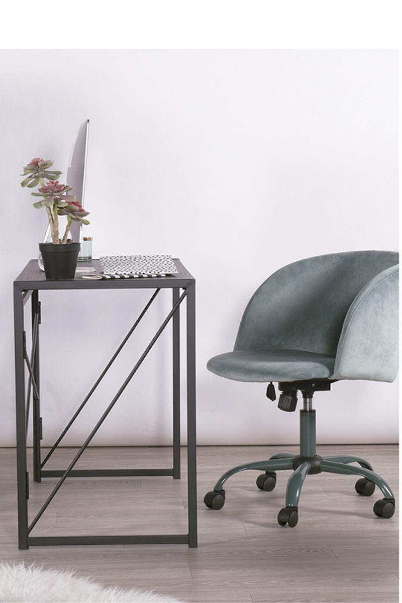 Escritorio Arrimo Plegable Metal MDF 100x50x72 cm-4