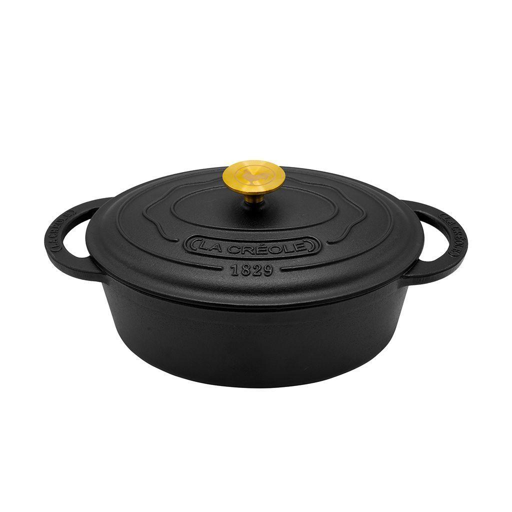 Olla Ovalada Ø29cm Black Matte-0