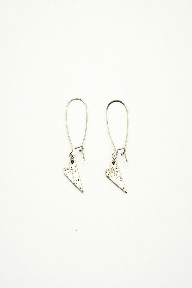 Aros Corazón Plateado i-D-0