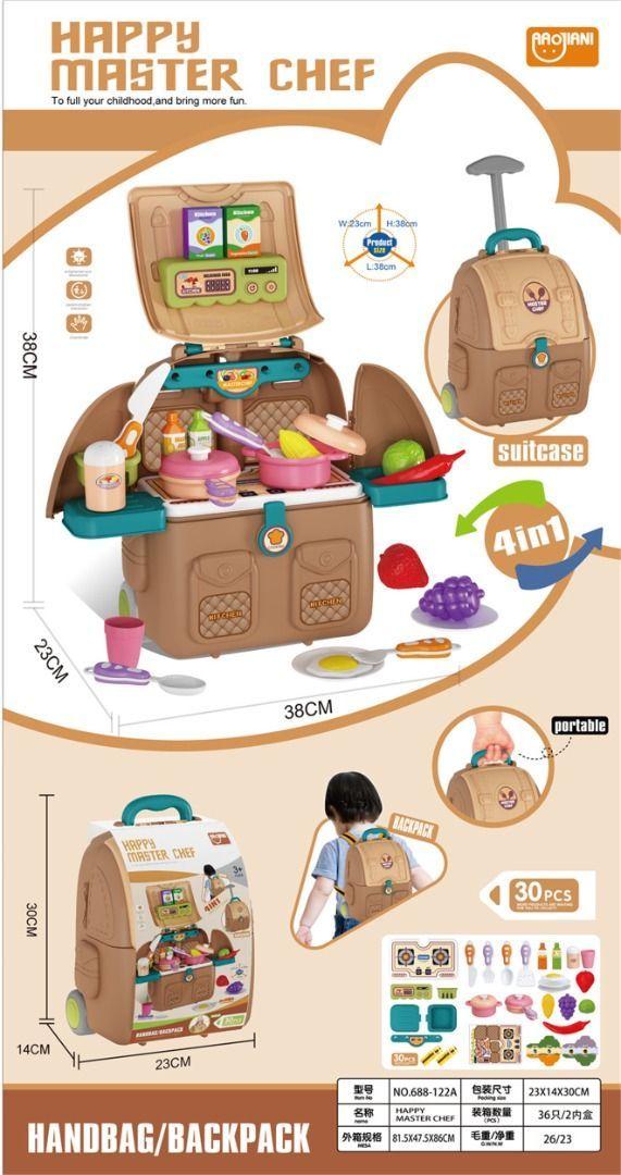 Mochila De Juegos 4 En 1 Set Cocina-6