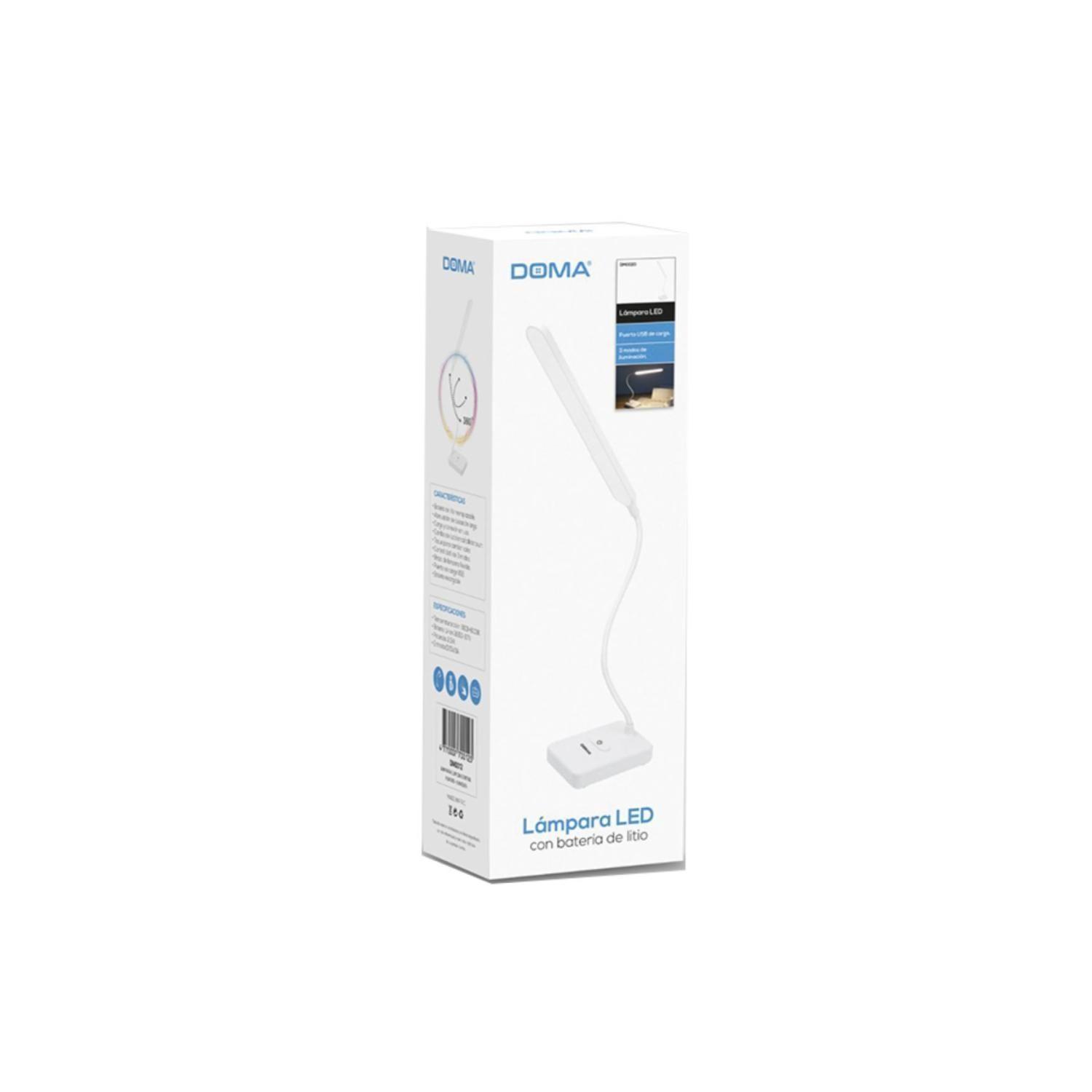 Lampara de Escritorio Regulable Carga USB Doma-4