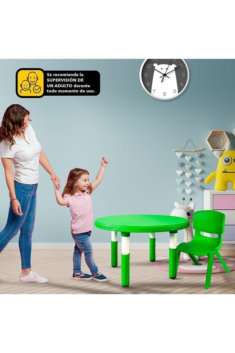 Pack 4 Sillas Infantiles Verde-1