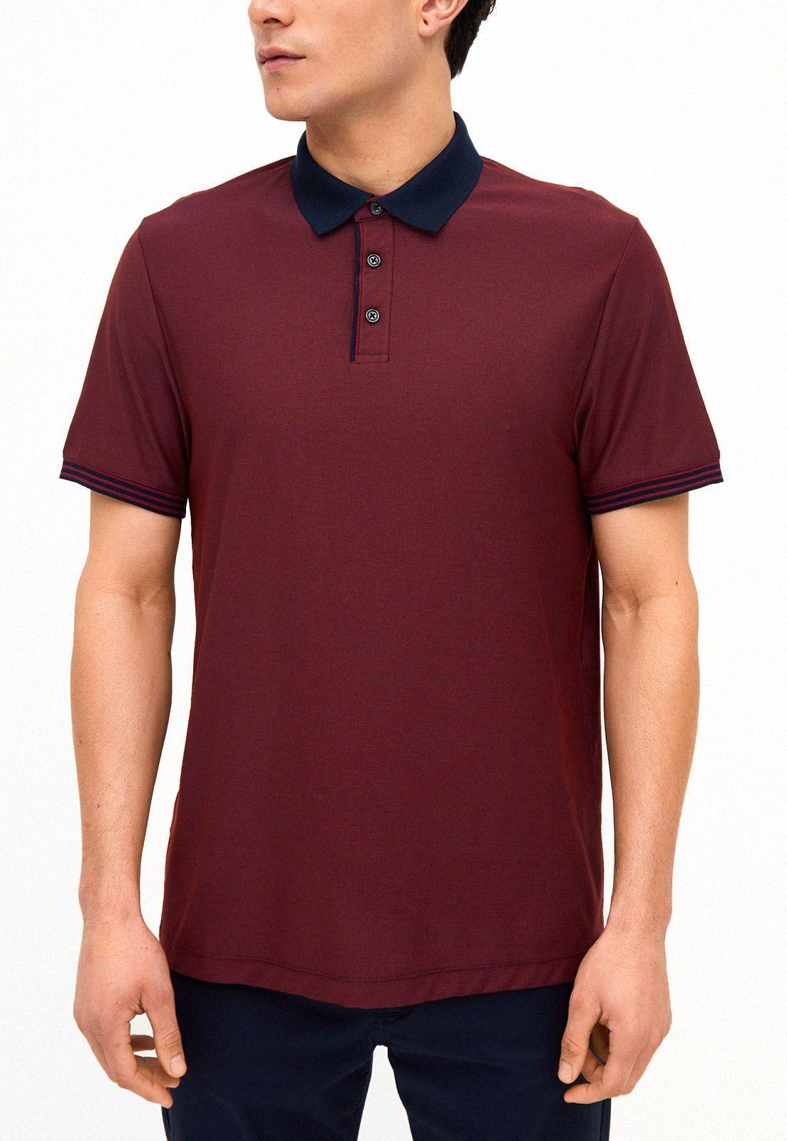 Polo microdiseño burdeo-0