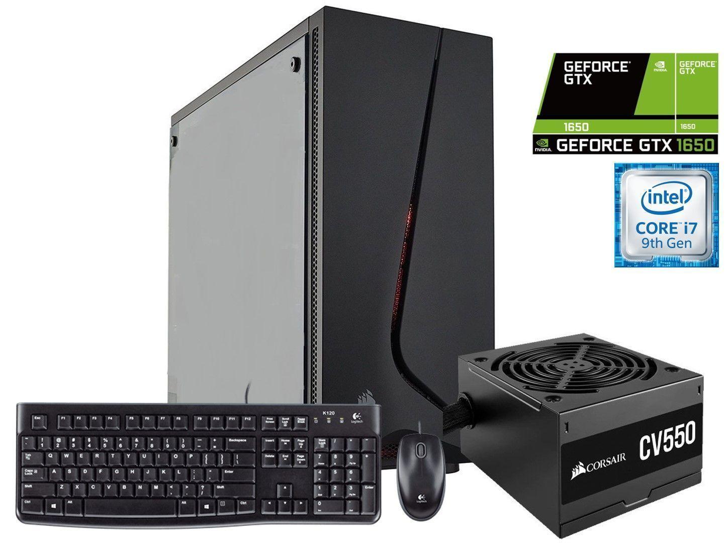 Desktop Gamer intel core i7-9700/ 16GB Ram/ 1TB HDD/ GTX 1650 4GB/ W10H-0