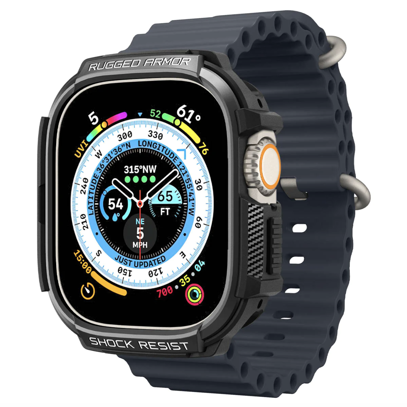 Carcasa Spigen Rugged Armor Para Apple Watch Ultra 49 MM-3