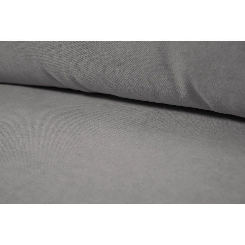 Sofá Alanna Felpa Gris 2 Cuerpos-3