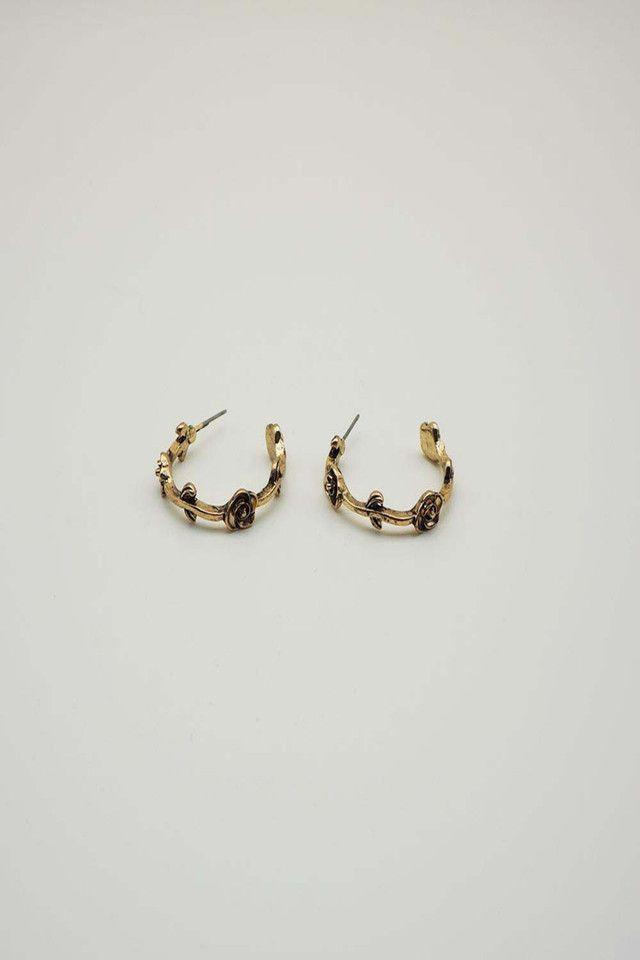Aros Argollas Rose Dorados i-D-0