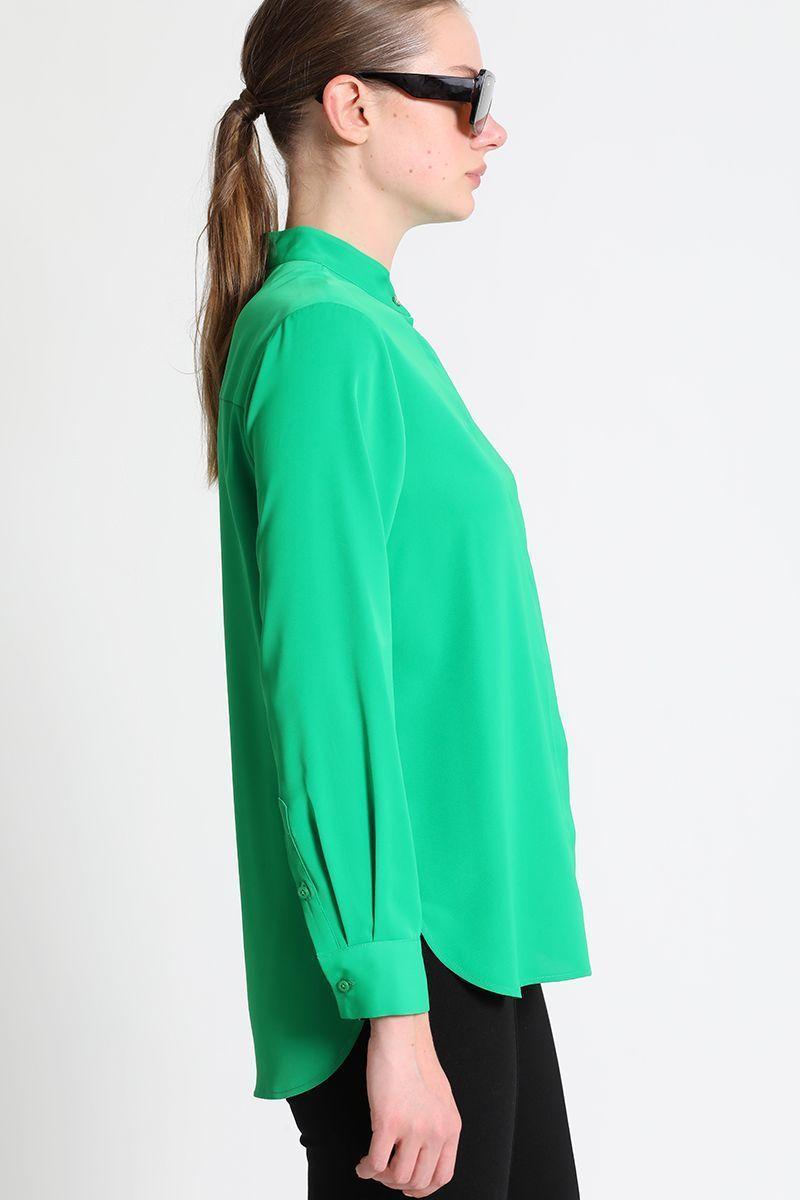 Blusa Cuello Mao Verde Liola-2