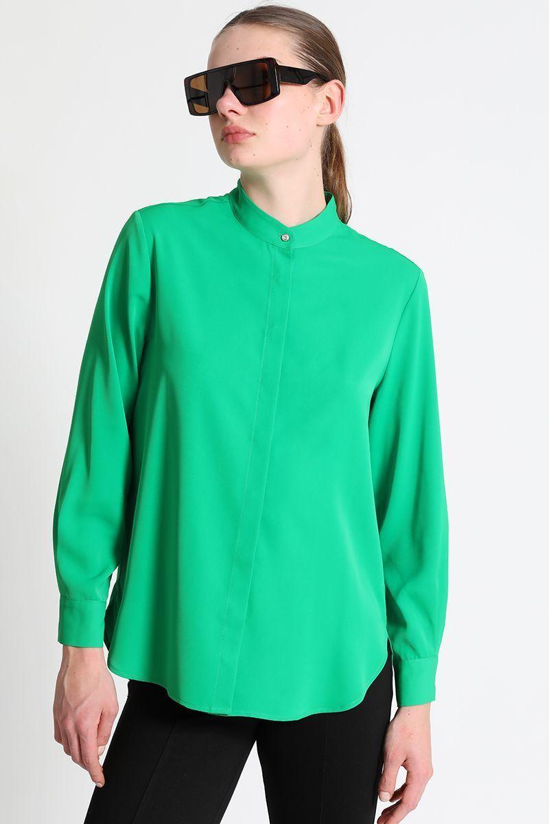 Blusa Cuello Mao Verde Liola-0