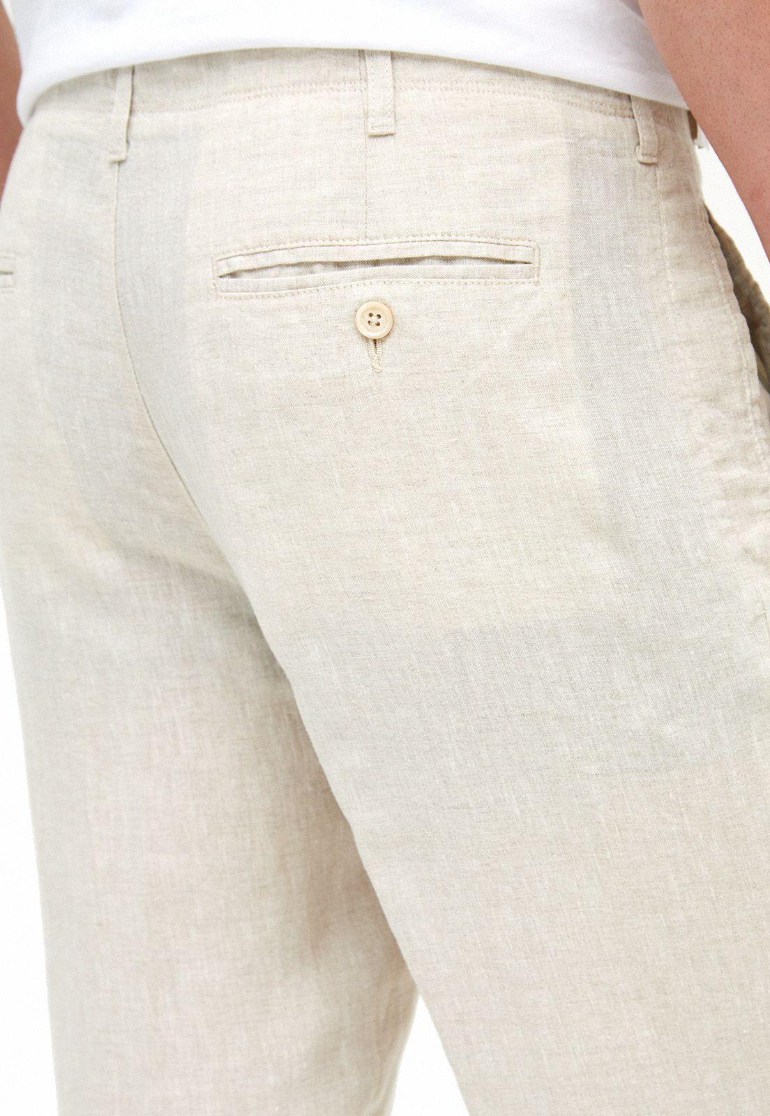 Pantalón lino beige-2