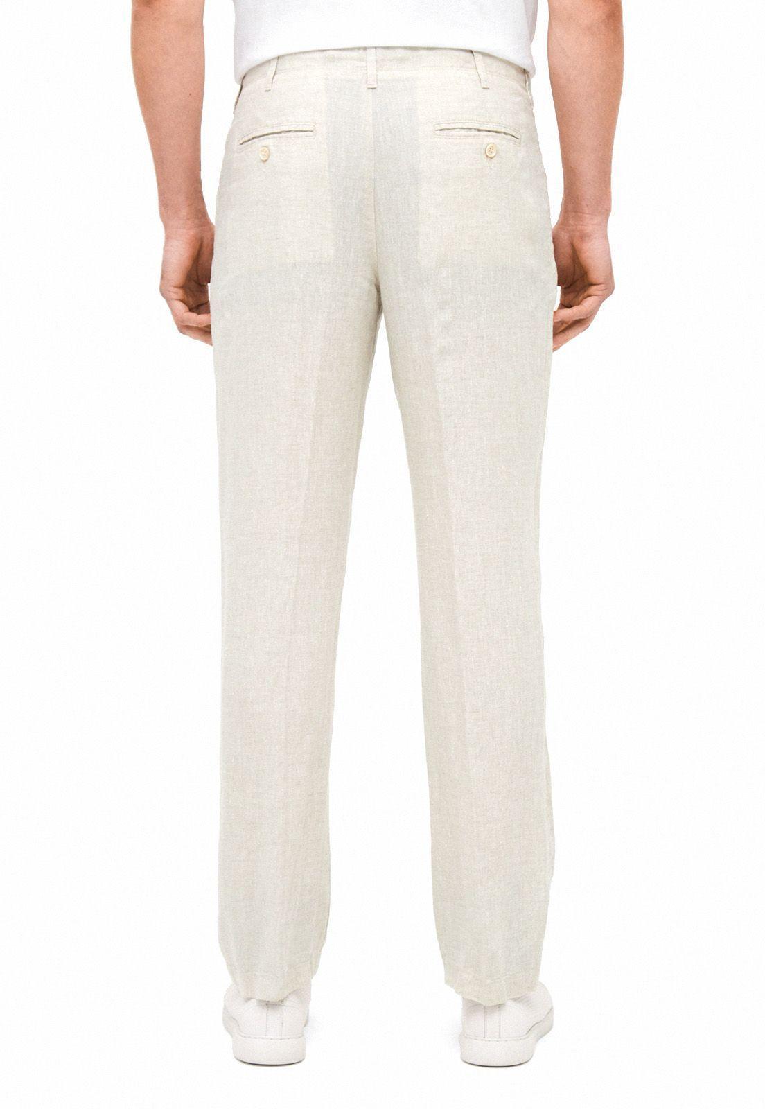Pantalón lino beige-1