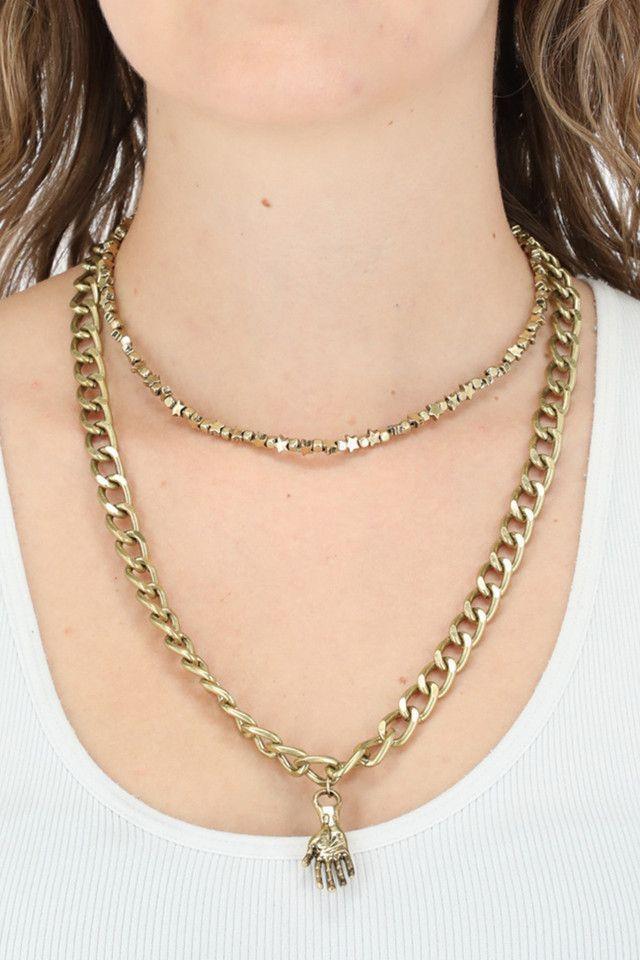 Collar Capas Paloma Plateado Humana-1