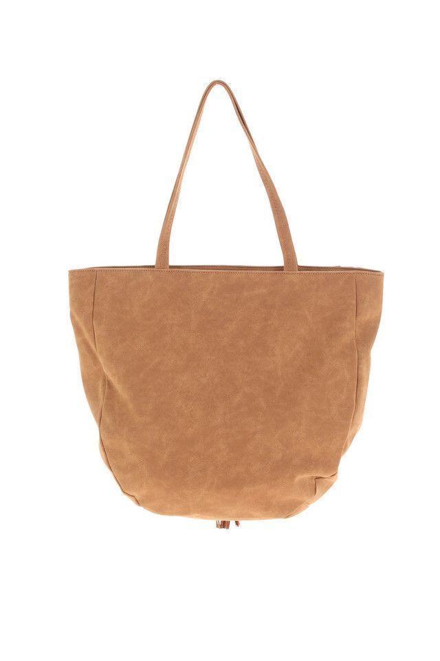 Cartera Hombro Café Trigal Flecos Humana-1