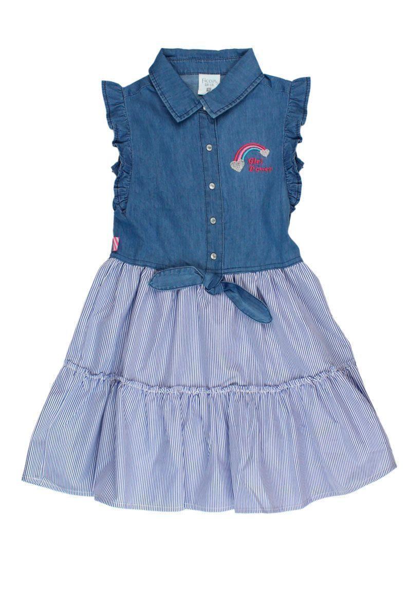 Vestido Kids Niña Jeans Funny Ficcus-0