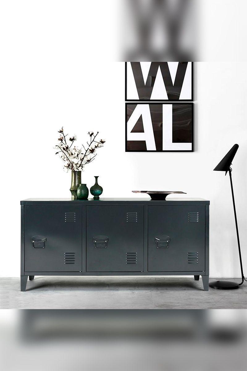 Buffet Gabinete Raks Tv Mesa Cómoda Metal-5