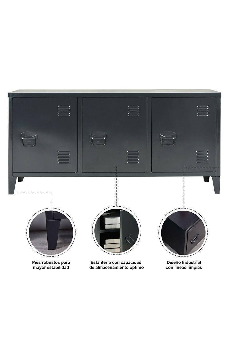 Buffet Gabinete Raks Tv Mesa Cómoda Metal-4