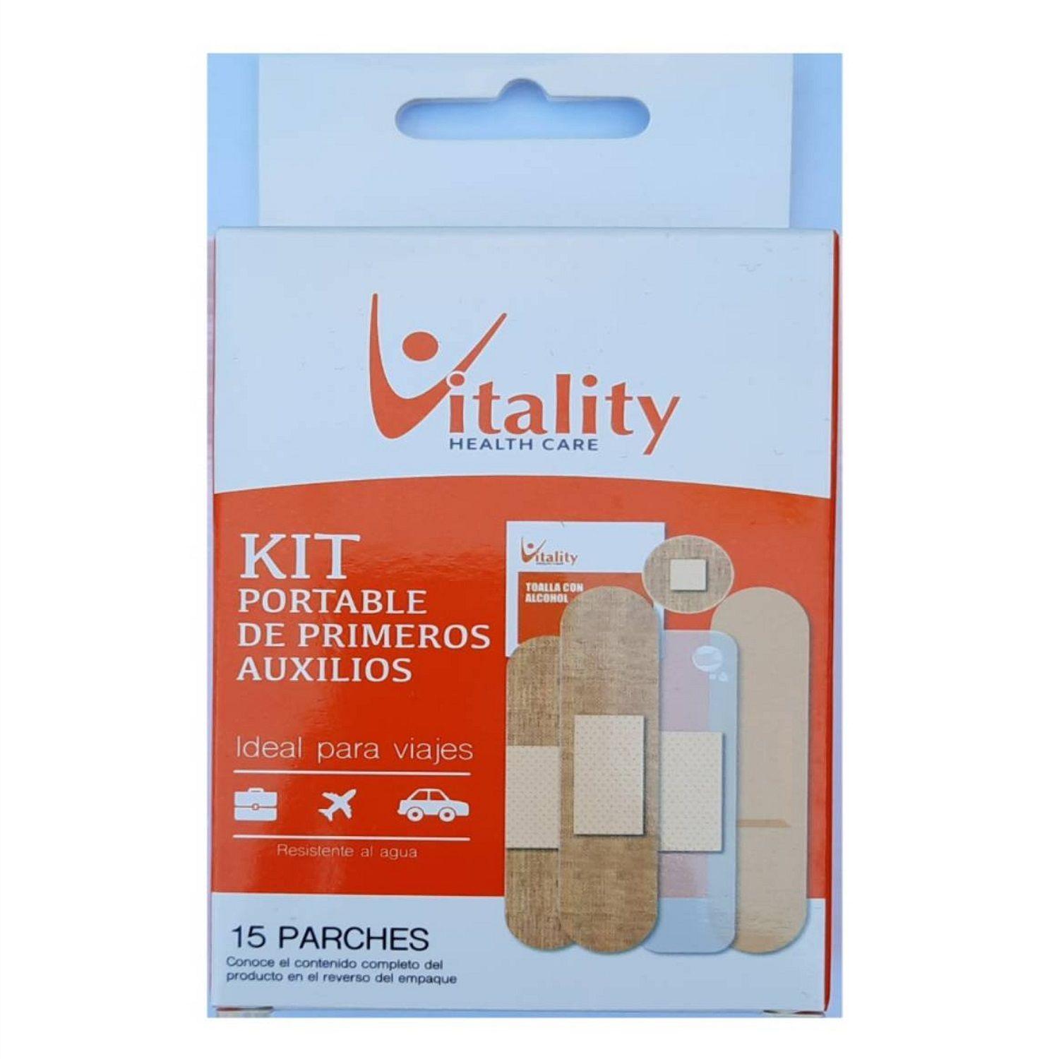 Kit Primeros Auxilios Portable(15 Piezas)Vitality-0