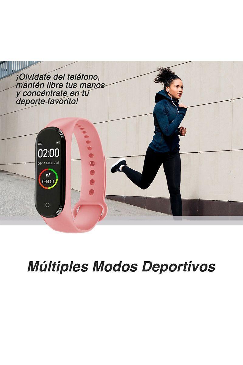 Smartband Pulsera Inteligente N1 Rosado-3