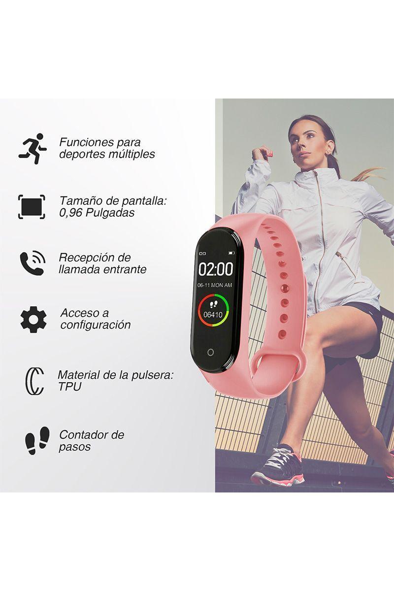 Smartband Pulsera Inteligente N1 Rosado-1