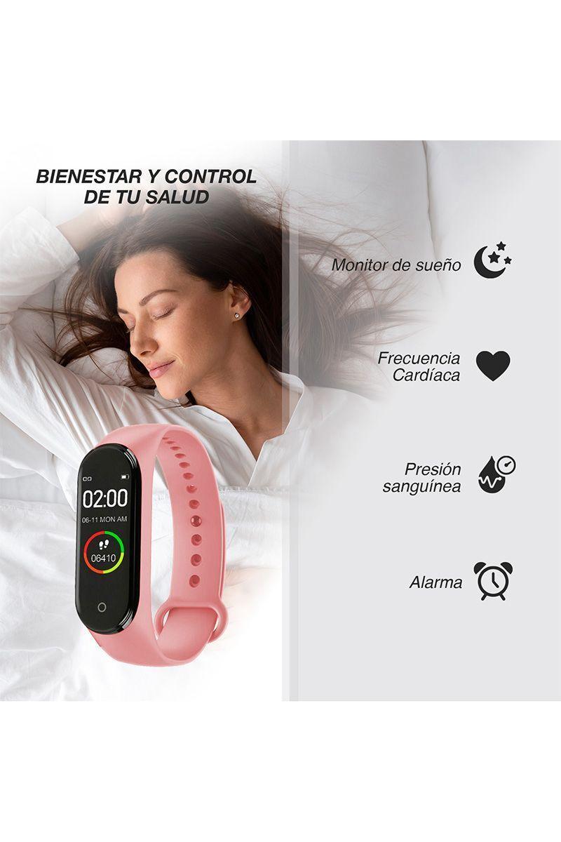 Smartband Pulsera Inteligente N1 Rosado-4