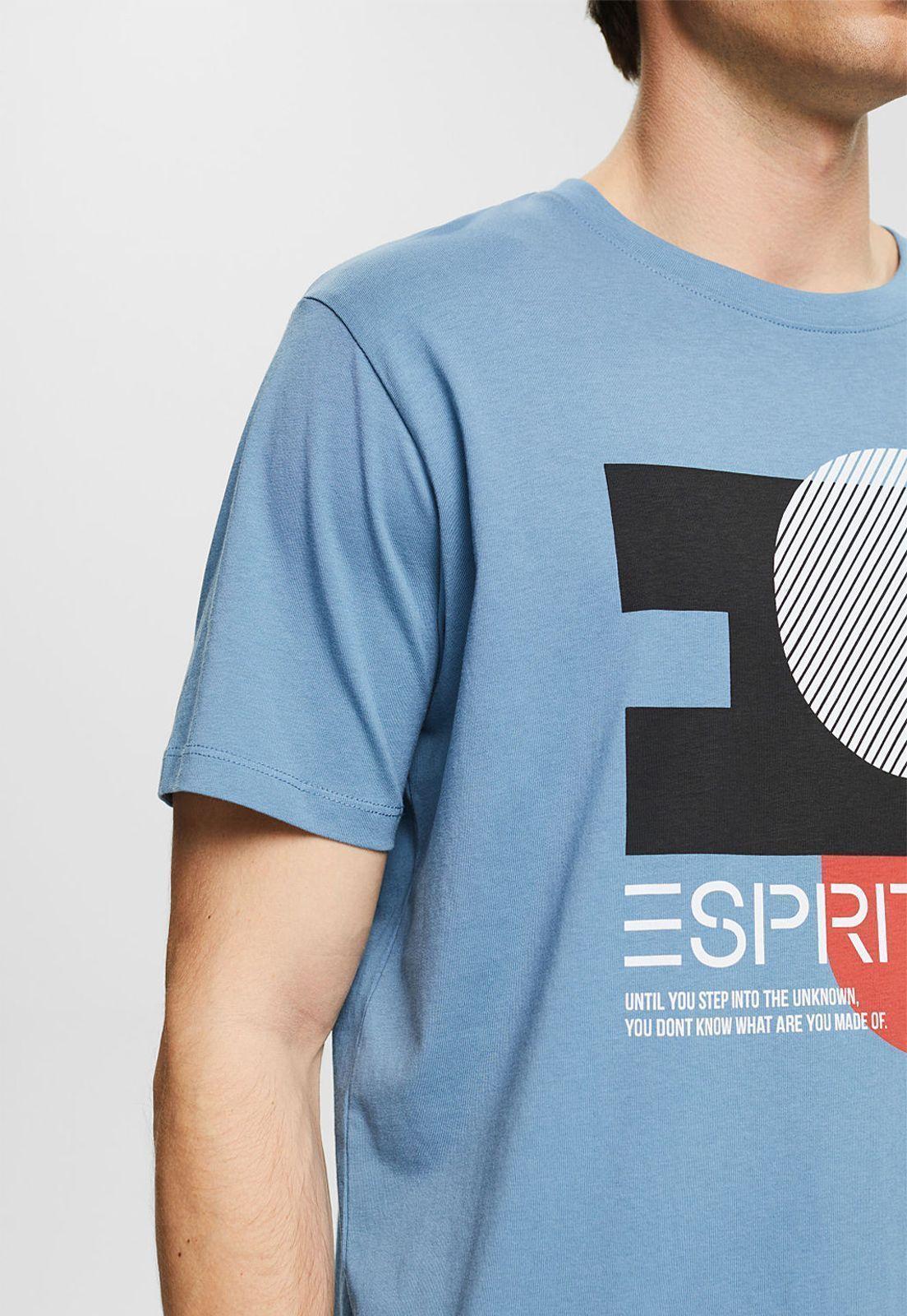 Polera De Algodón Ecológico Esprit Azul marino-2