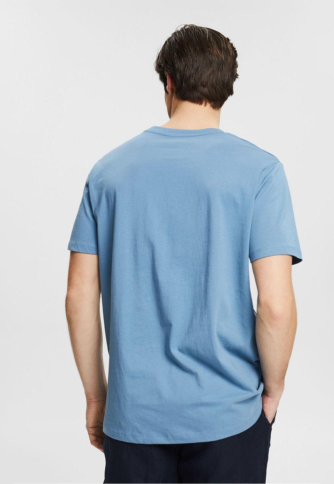 Polera De Algodón Ecológico Esprit Azul marino-1