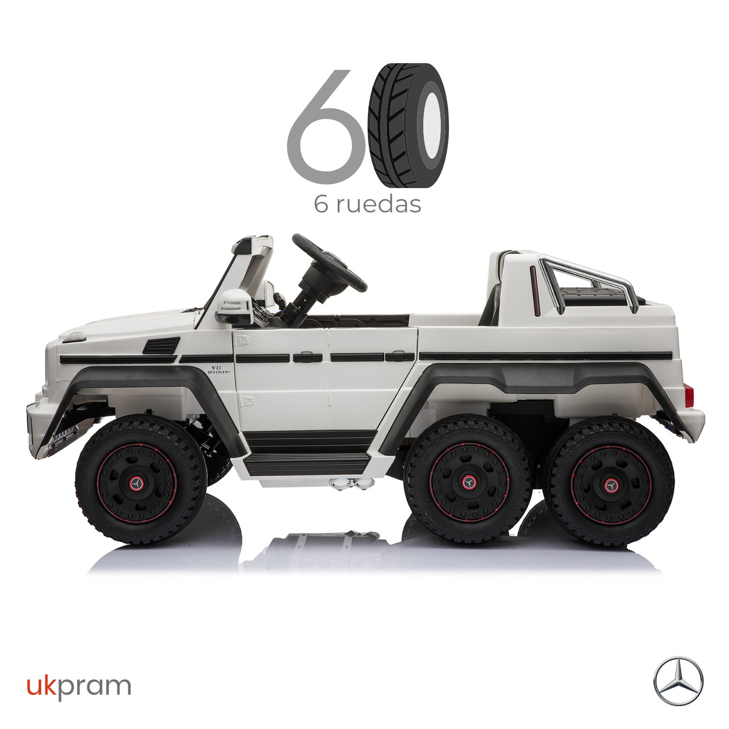 JEEP A BATERIA MERCEDES BENZ G63 6X6 | UKPRAM-5