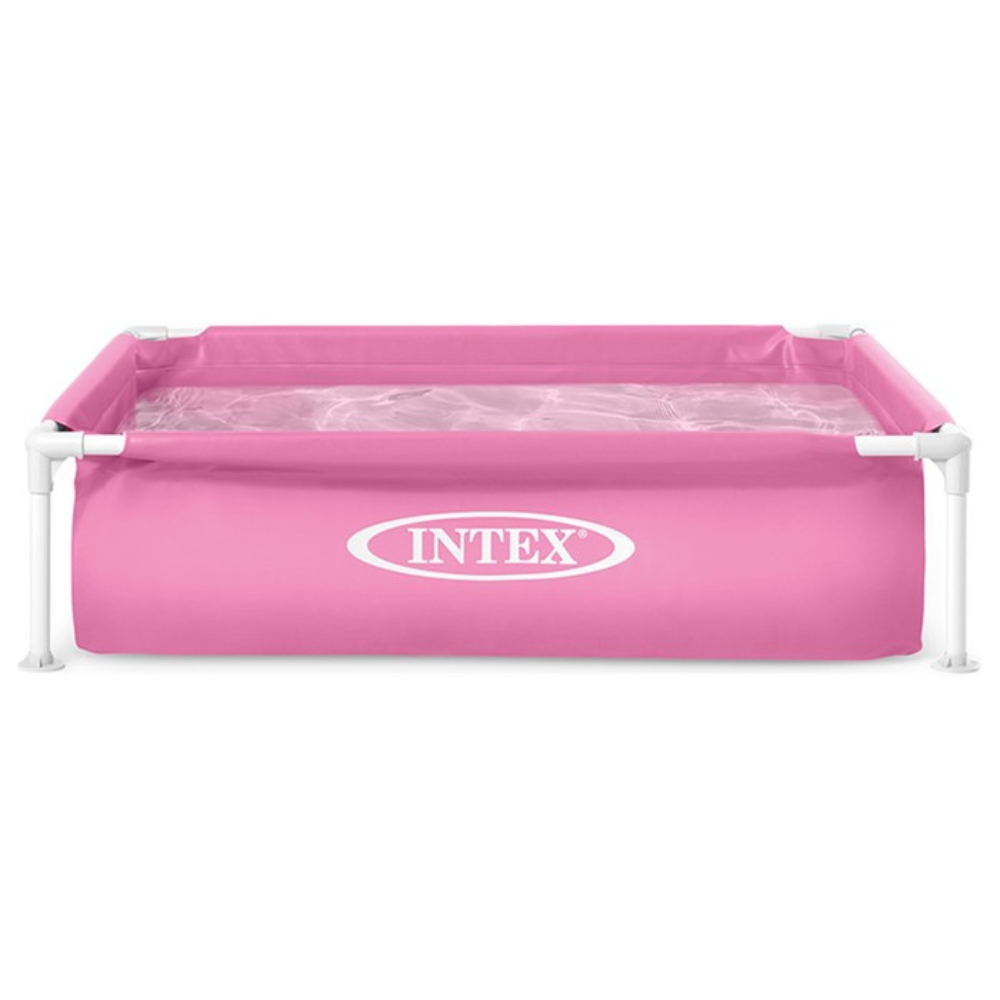 Piscina Estructural Mini Frame 122x122x30 Cm Rosa-1