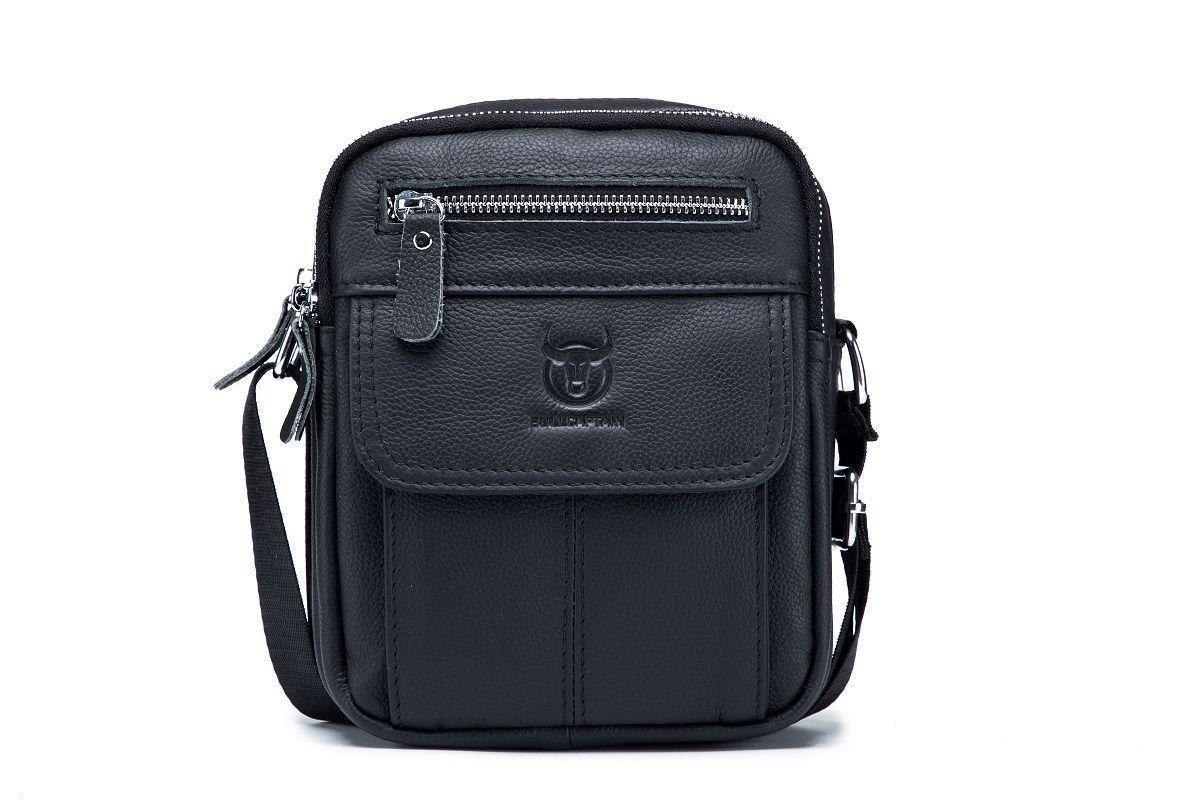 Bolso De Cuero Morral Hombro Banano Bag Bullcaptain DJB016-2