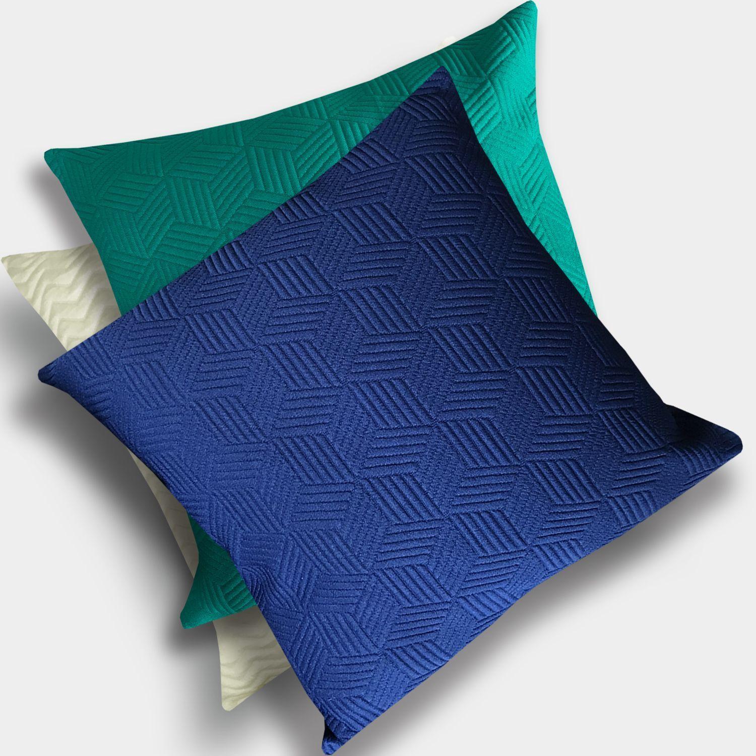 Cojín Azul Relieve 45x45-3