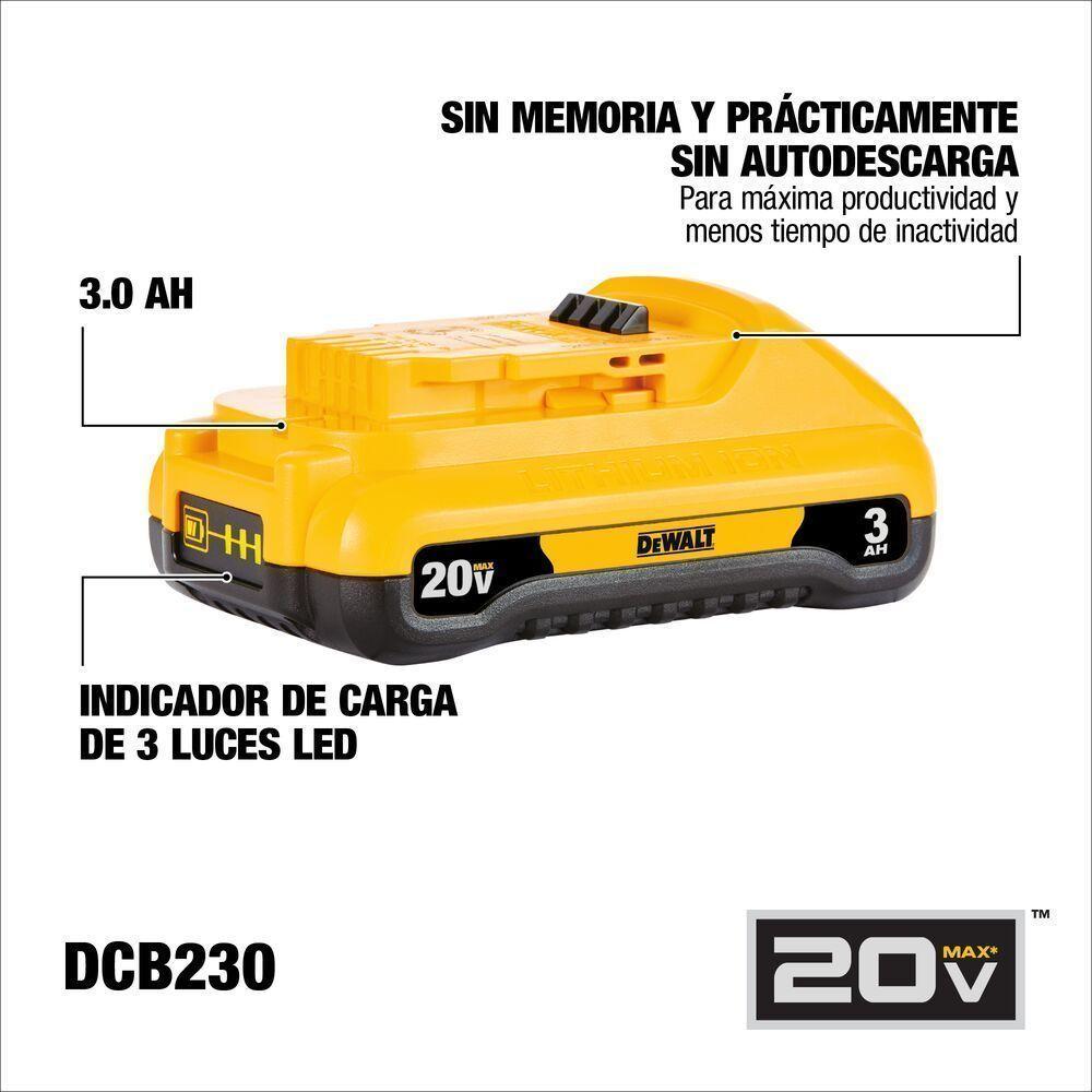 Batería Compacta 20V 3Ah Max* Dcb230  Dewalt-2