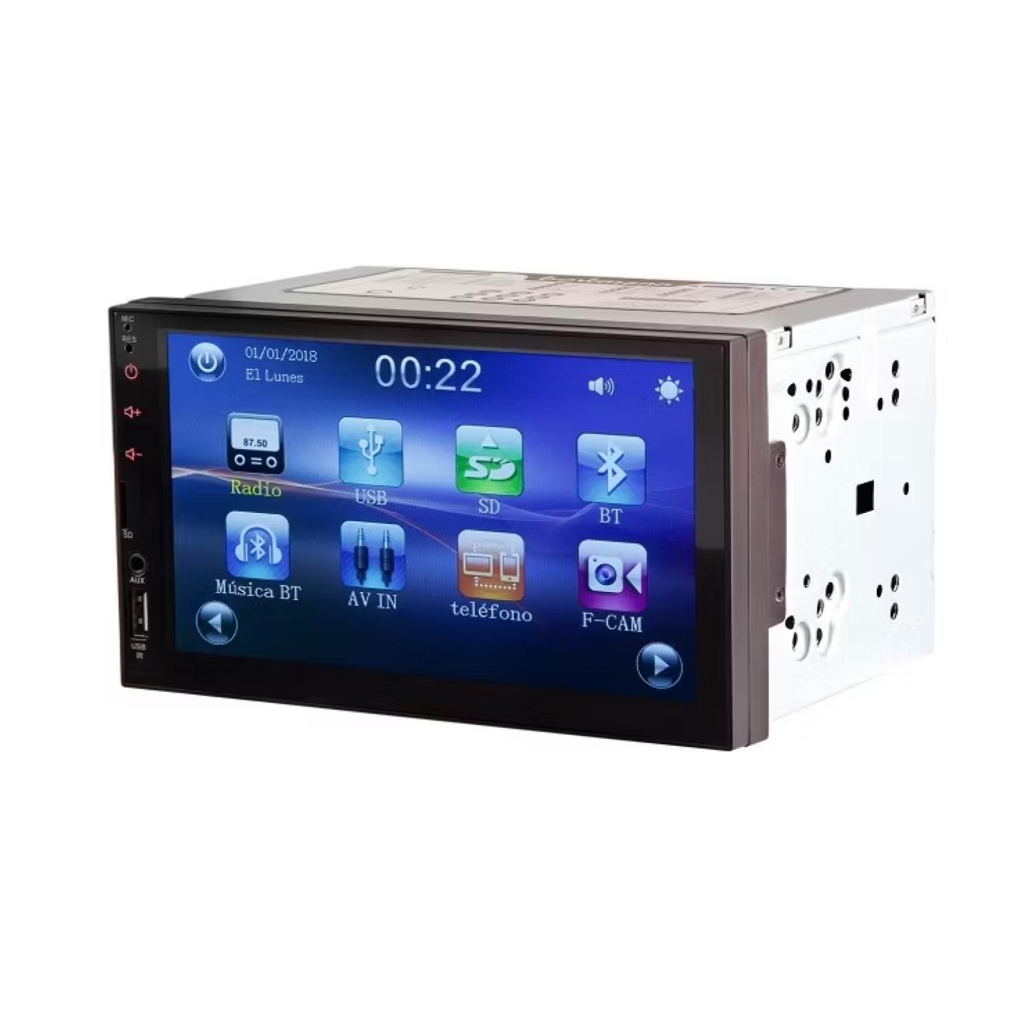 Radio Pantalla 7" Automovil Bluetooth 2-1