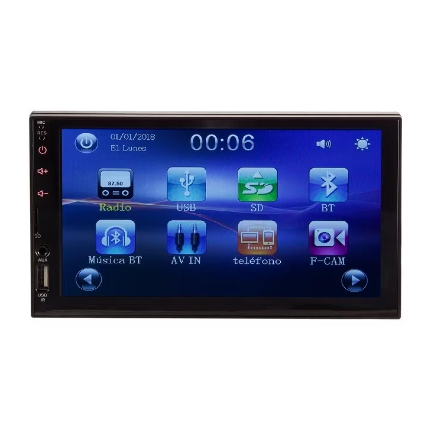 Radio Pantalla 7" Automovil Bluetooth 2-0