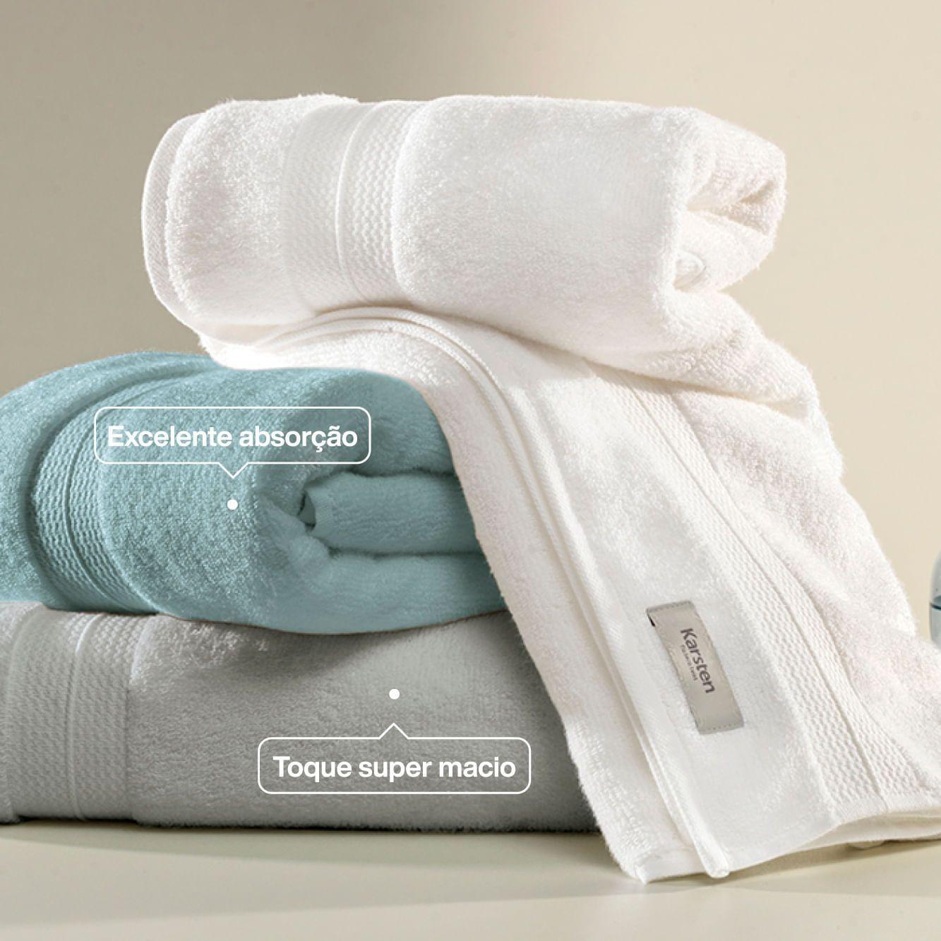 Toalla de baño Karsten Primore 400gr 70 x 140 cm Gris Perla-2