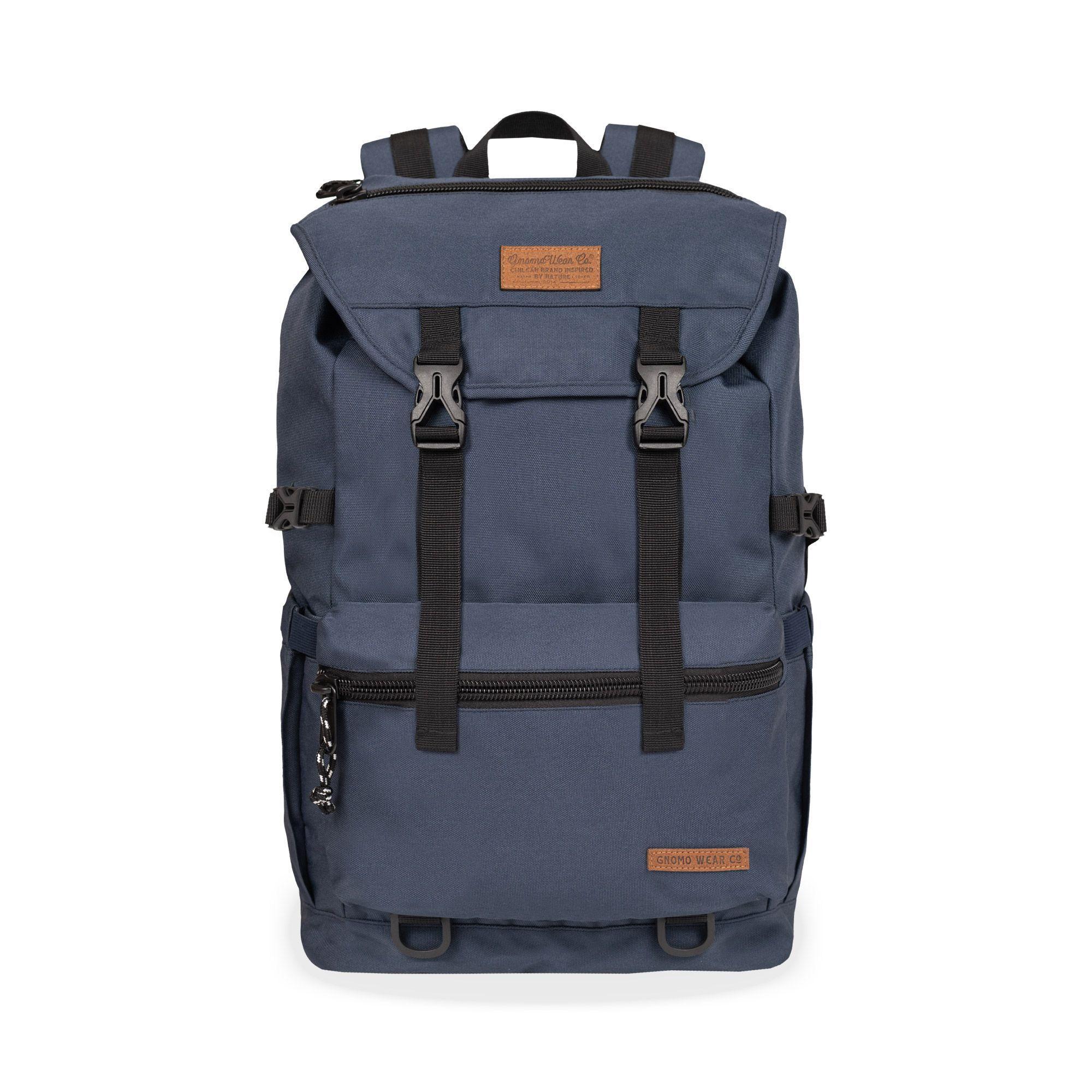 Mochila Nylon Hakon 35L Navy Gnomo-0